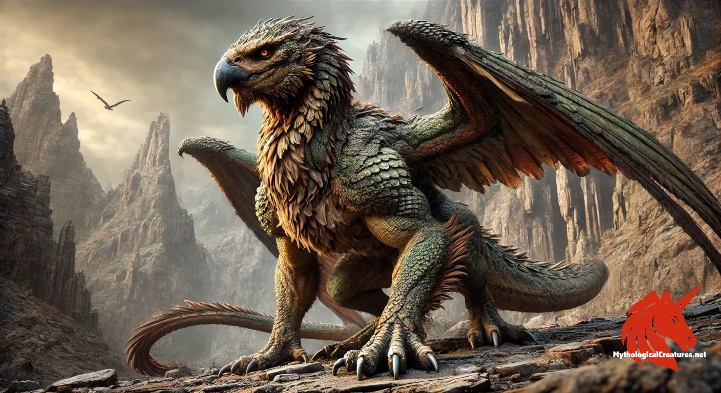 Ancient mythological creatures illustration of the infamous, Piasa! Ancient mythological creatures illustration of the infamous, Piasa!